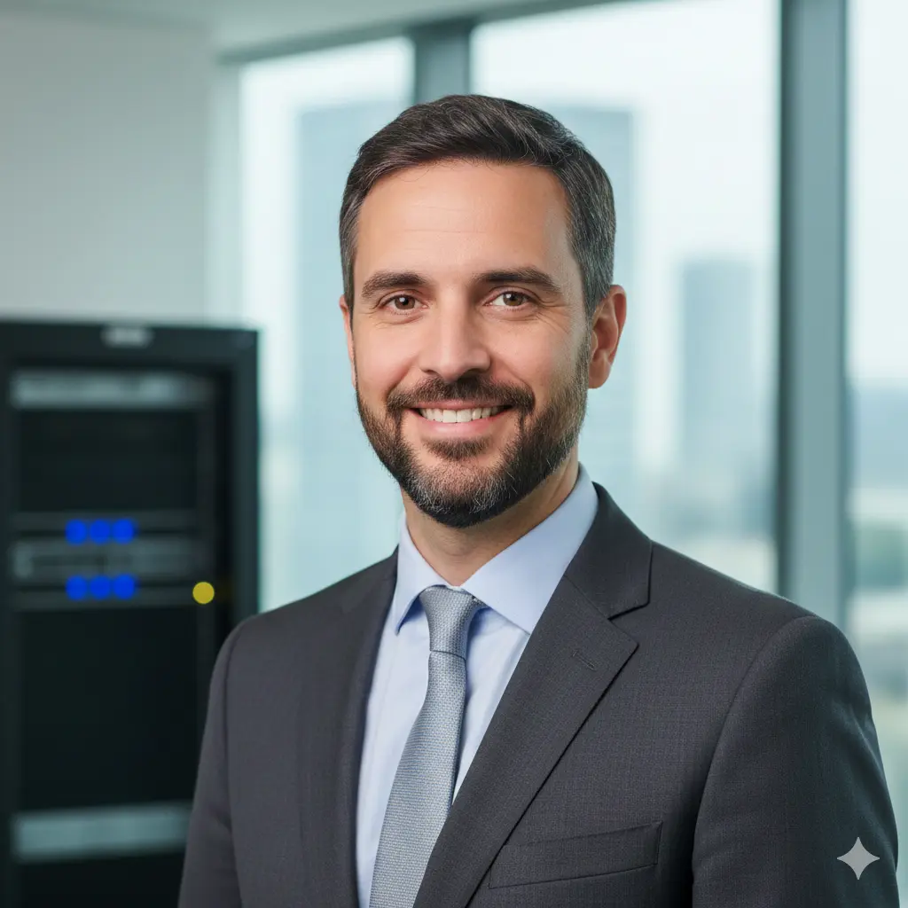 CFO de TI e Telecom avaliando projetos